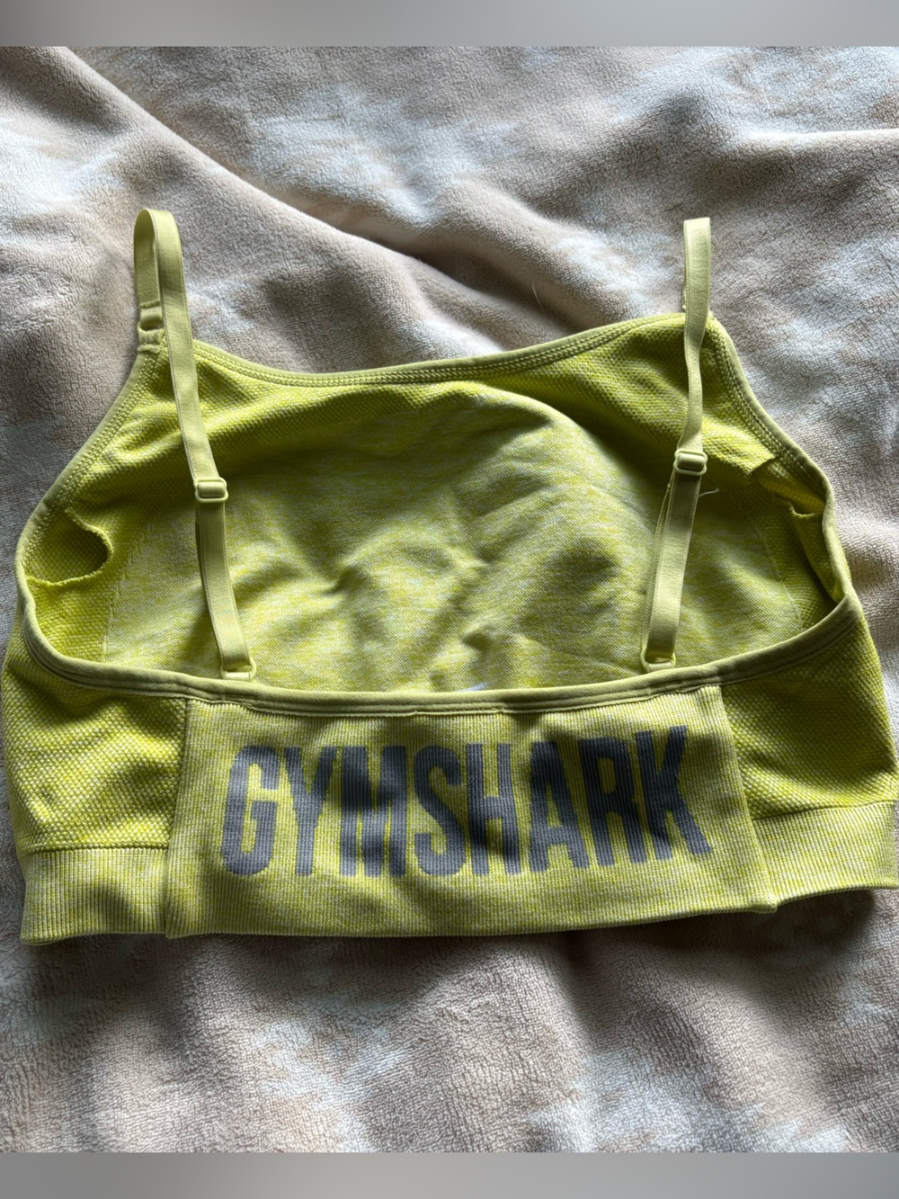 Gymshark Yellow Adjustable-Strap Sports Bra